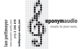 Eponym Audio business card