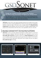 GSD-Sonet brochure front