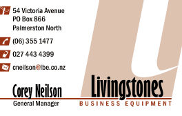 Livingstones business card